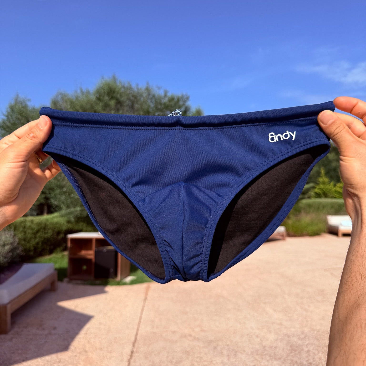 &ndy Swim Brief in blue