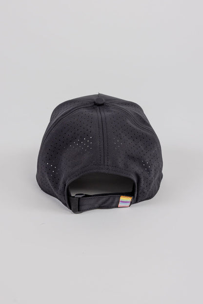 Gym Trucker Hat with rainbow patch by ANDY