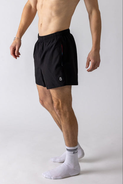 Man wearing black ANDY prism shorts