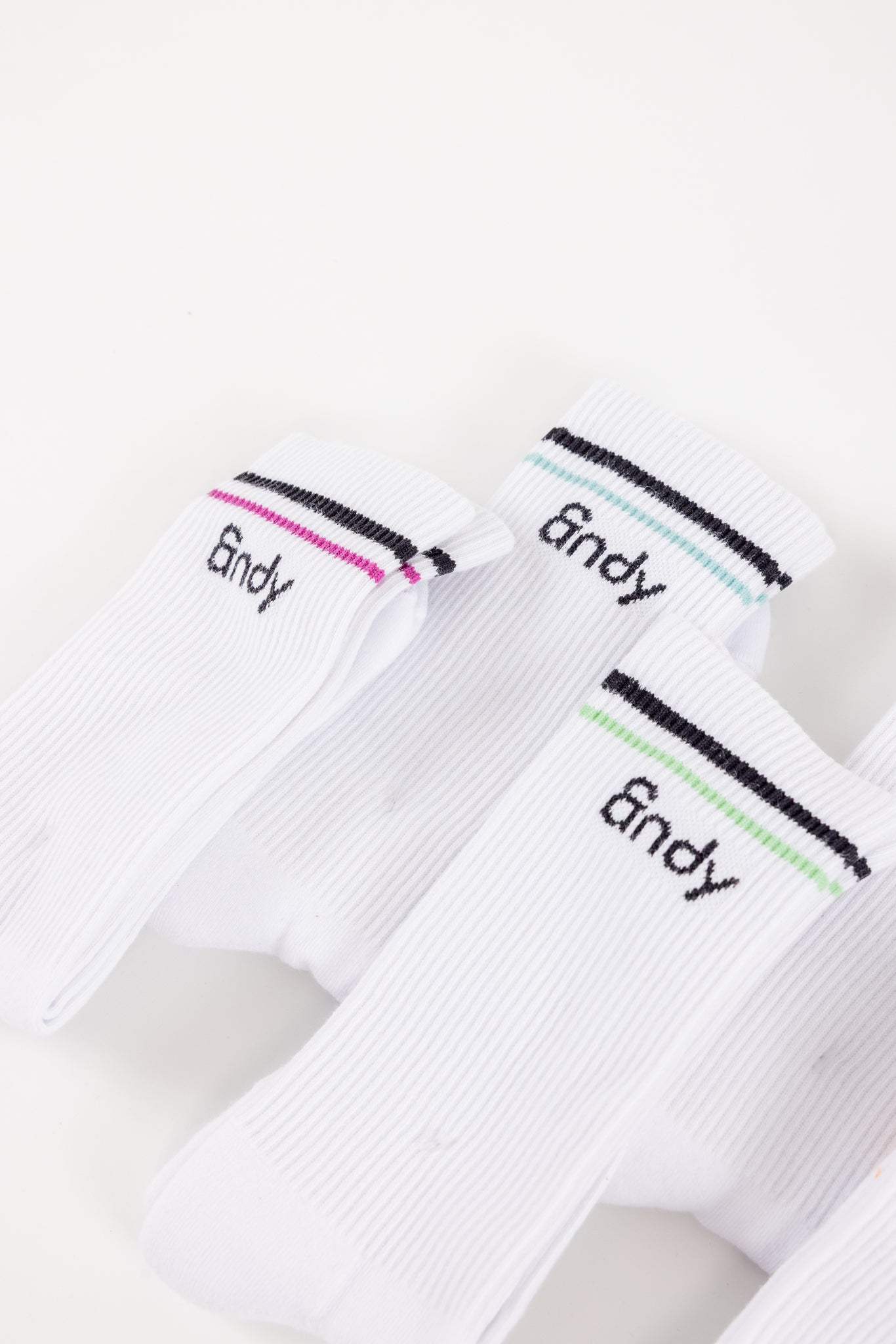 Rainbow Crew Socks by ANDY