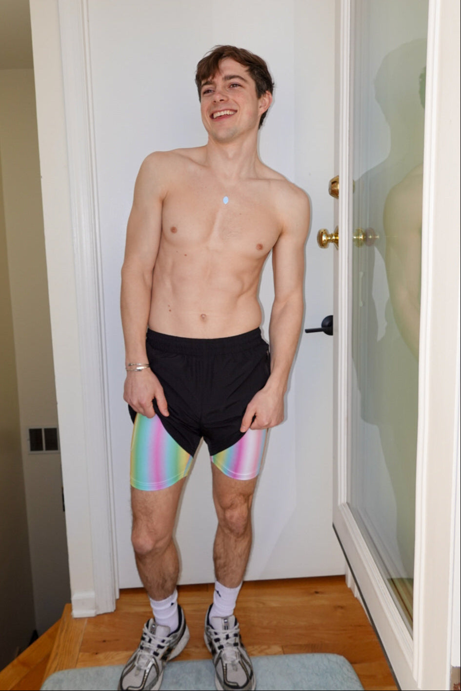 Man in prism short