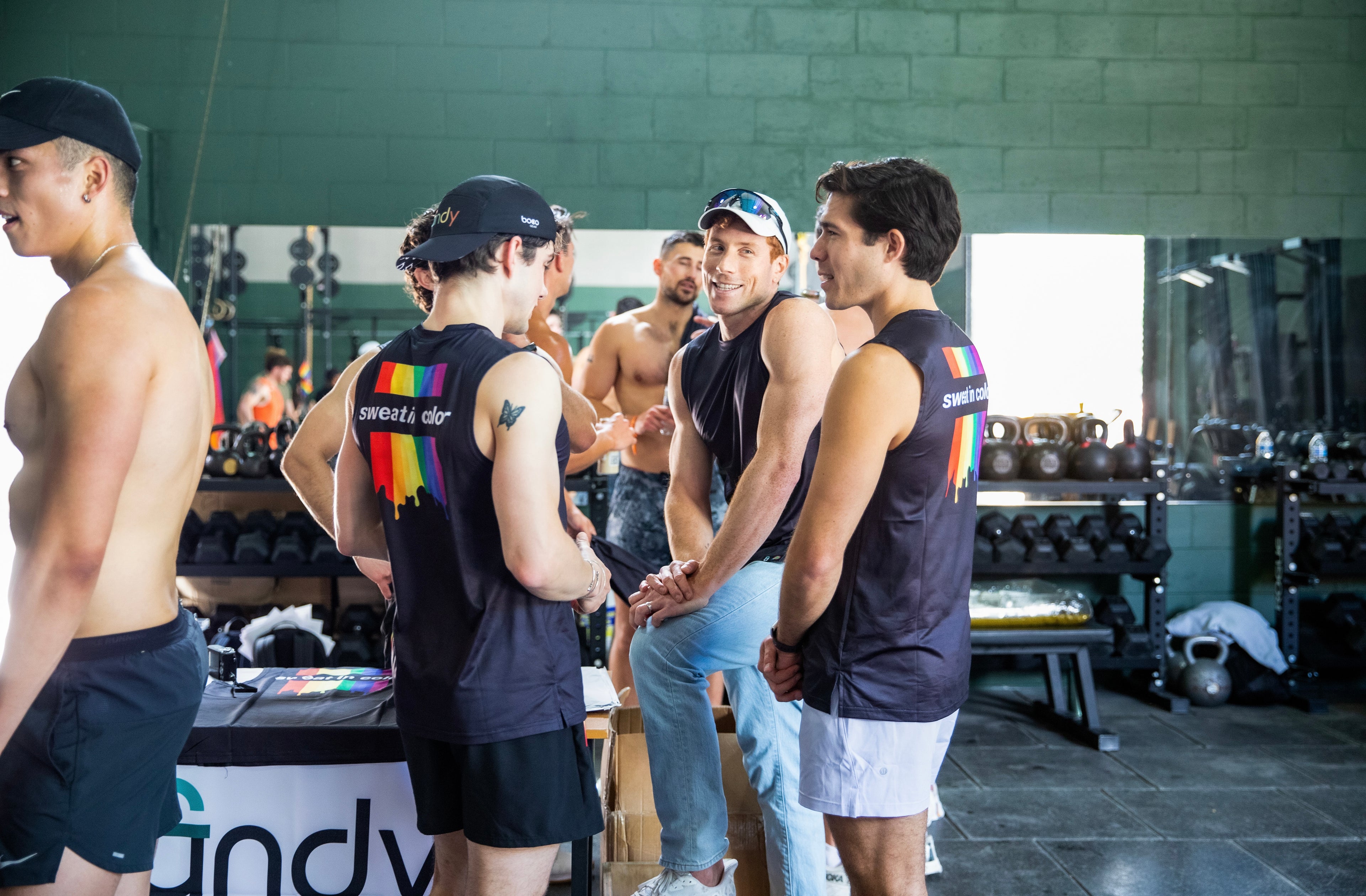 Men wearing Tank Tops in Gym